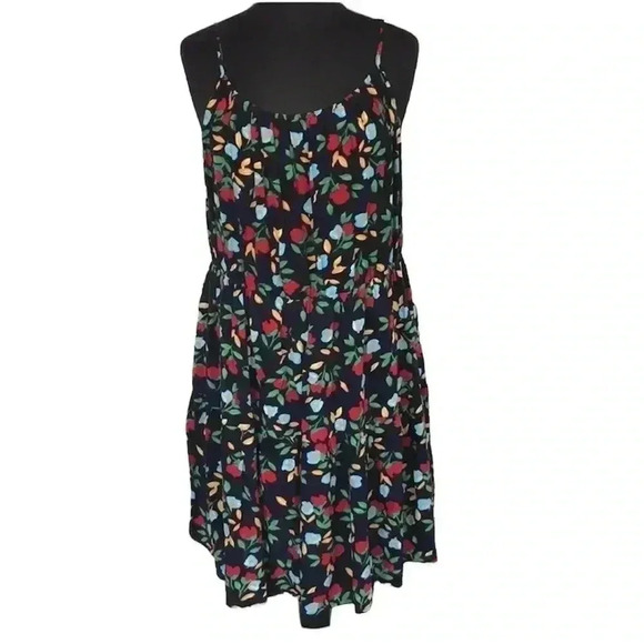 Nemidor Floral Print Spaghetti Strap Dress size 20 - Picture 1 of 6